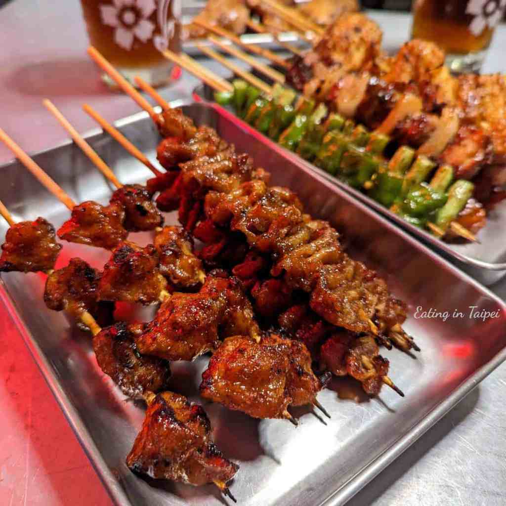 xie xie bbq chicken skin chicken butt